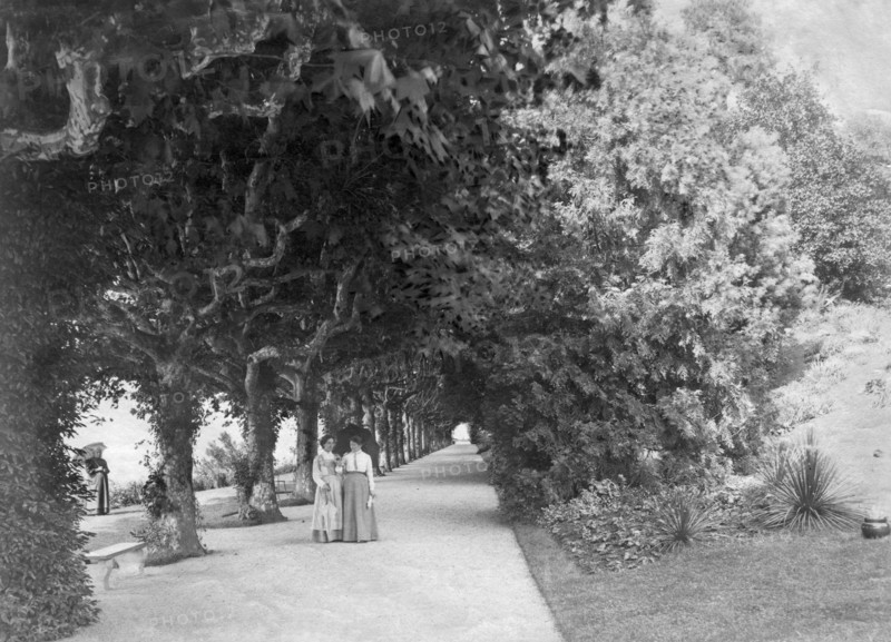 villa promenade : à bellagio sur le lac como, fin du 19e siècle