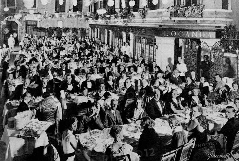 italie, venise, taverna la fenice, années 1930-40