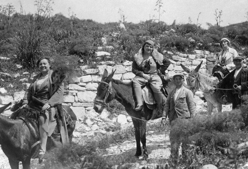 carte postale excursion en sicile 1924.