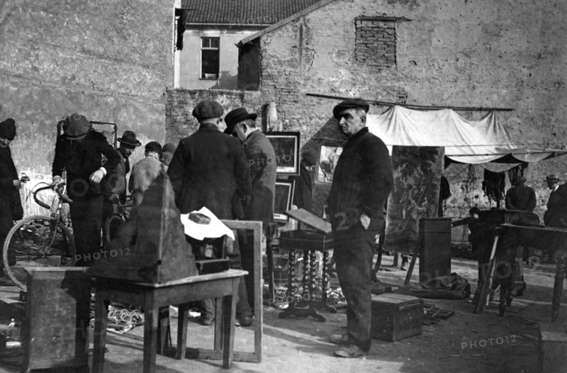 italy, piemonte, turin, mercato delle cianfrusaglie, 1915
