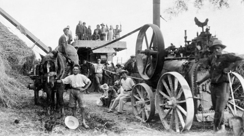 threshing machine, 1930