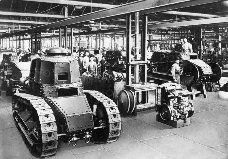 metallurgical industry, fiat, turin, italy, 1930-1940