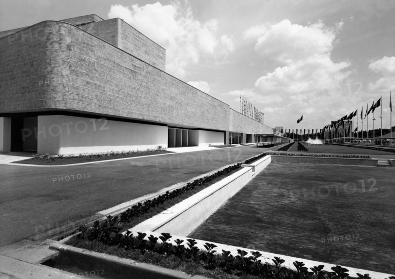 italy, fascist architecture, summer camps and children's aid national exposition, 1930-40