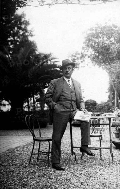 portrait de giacomo puccini, dans la maison de torre del lago, 1858-1924