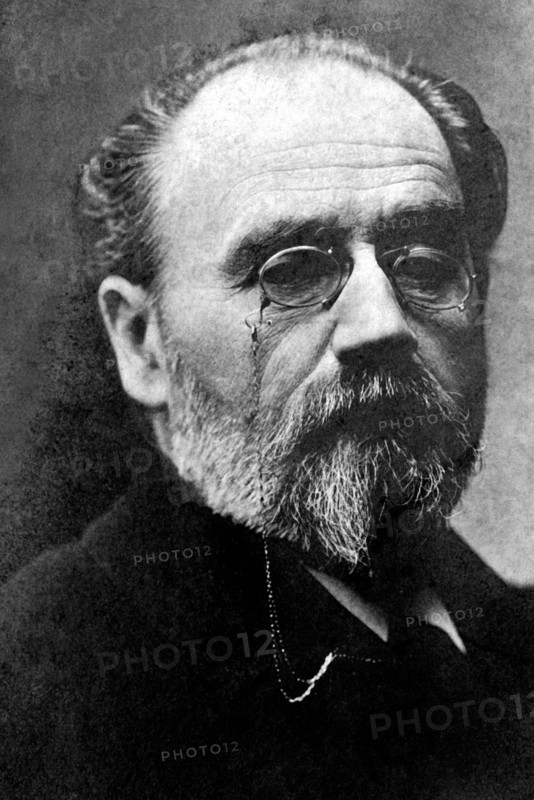 portrait d'emile zola, 1840-1902