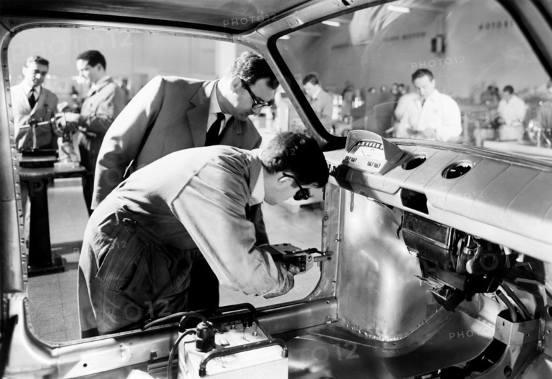 école de service fiat, pratique de la carrosserie, 1950