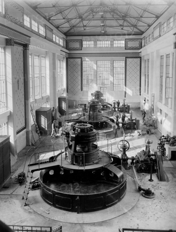 centrale hydroélectrique sur le fleuve garigliano, 1930 1940