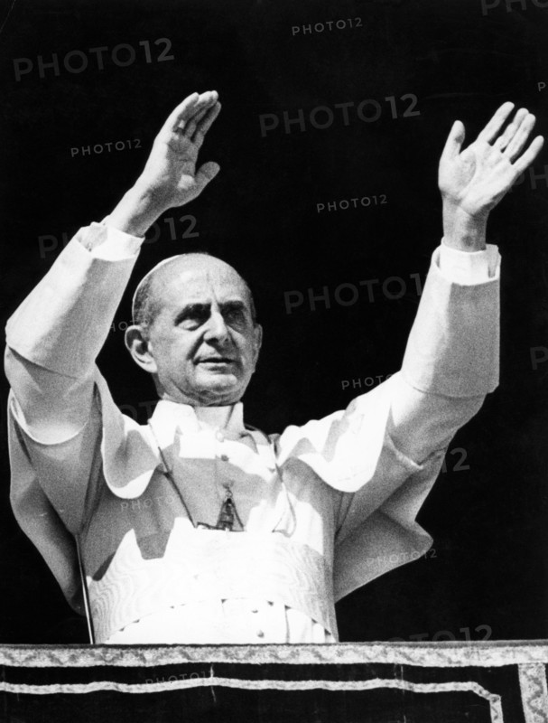 service du vatican, portrait du pape paul VI, 1967
