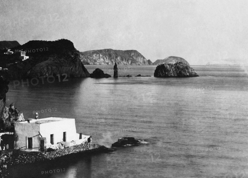 lazio, rochers à ponza, 1910 1920