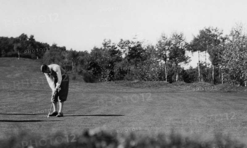 match de golf, venise, 1930