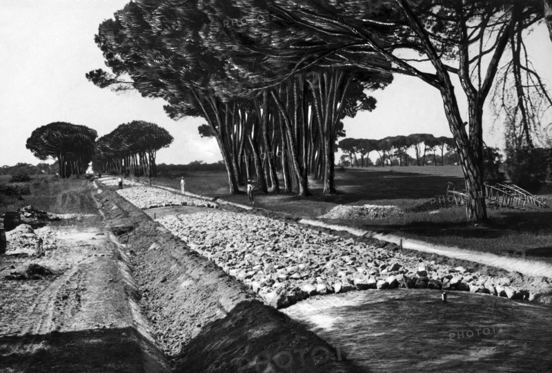 italie, toscane, coltano, travaux de bonification des terres, 1921