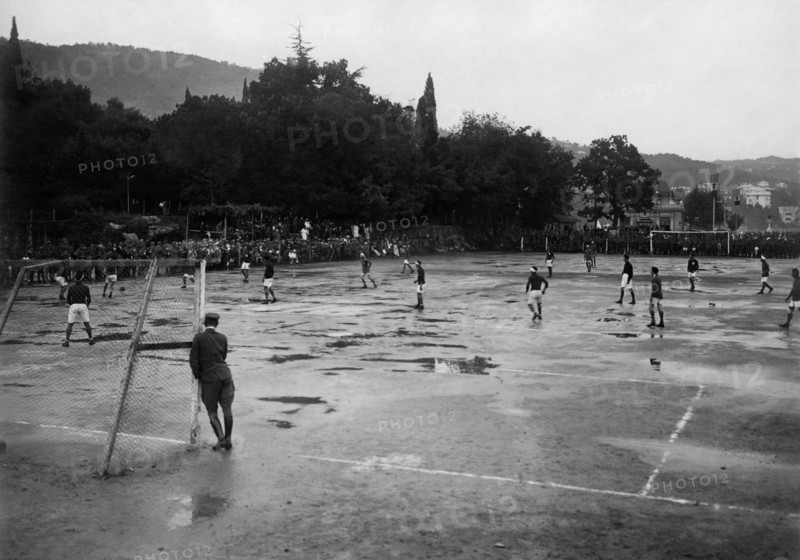 italie, le camp militaire de l'abbaye de venise julia, 1920