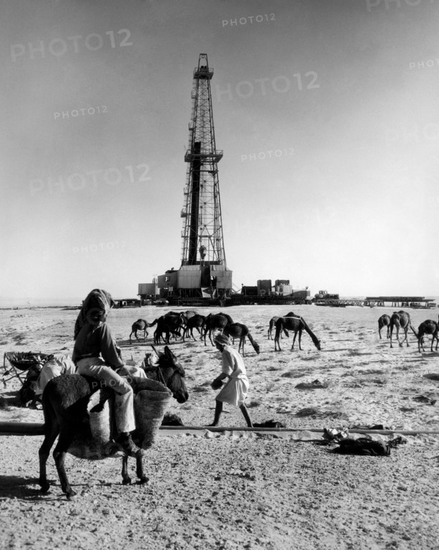arabie saoudite, un puits de pétrole à ain dar, 1952