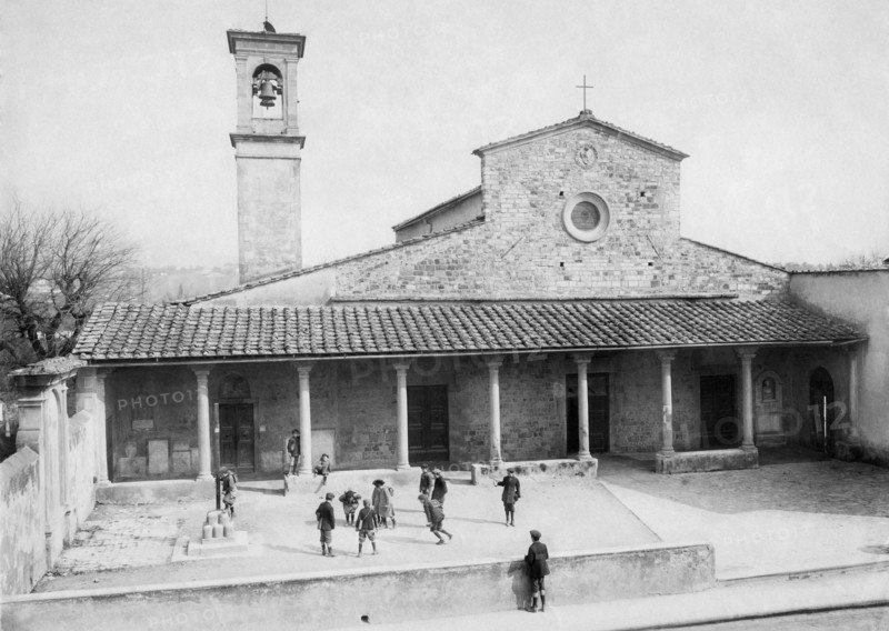 toscane, rifredi, vue de l'église de santo stefano in pane, 1900 1910