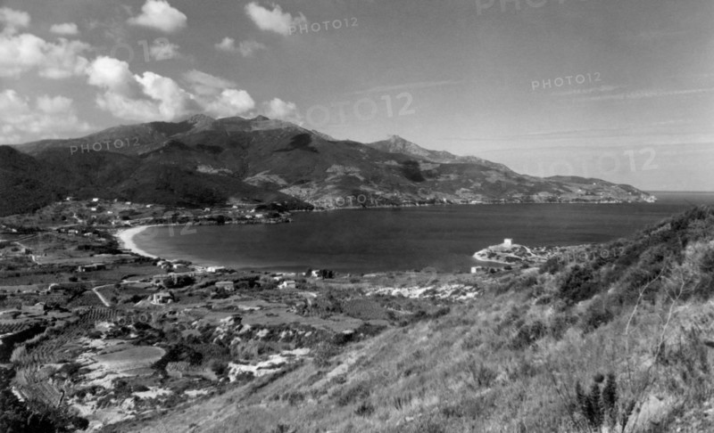 toscane, île d'elbe, golfe de procchio, 1959