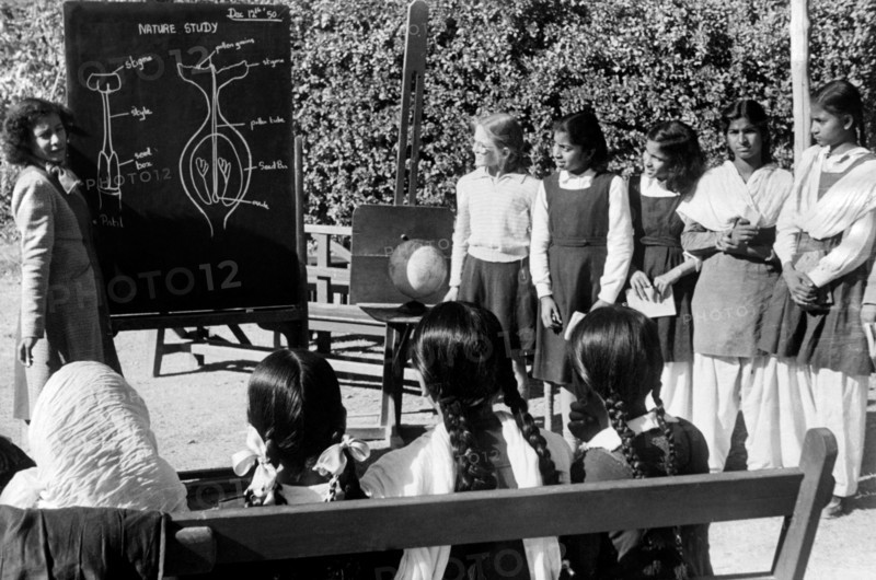 pakistan, leçon de science en plein air, 1955