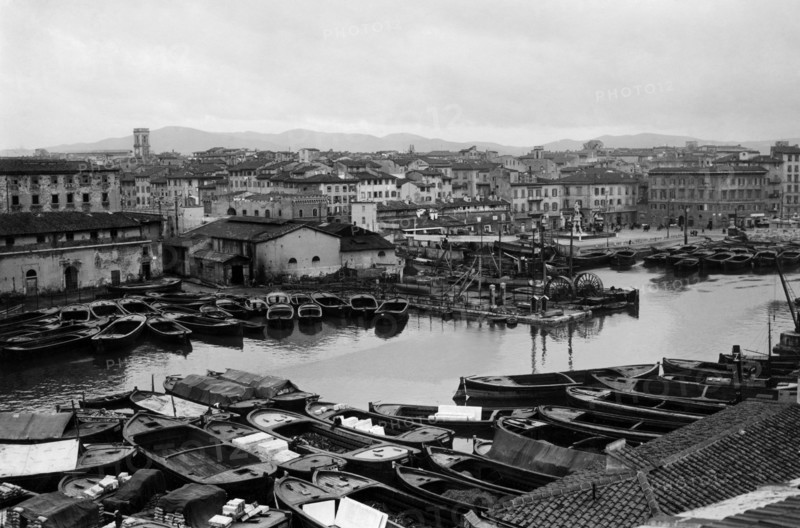europe, italie, toscane, livourne, vue du vieux chantier naval