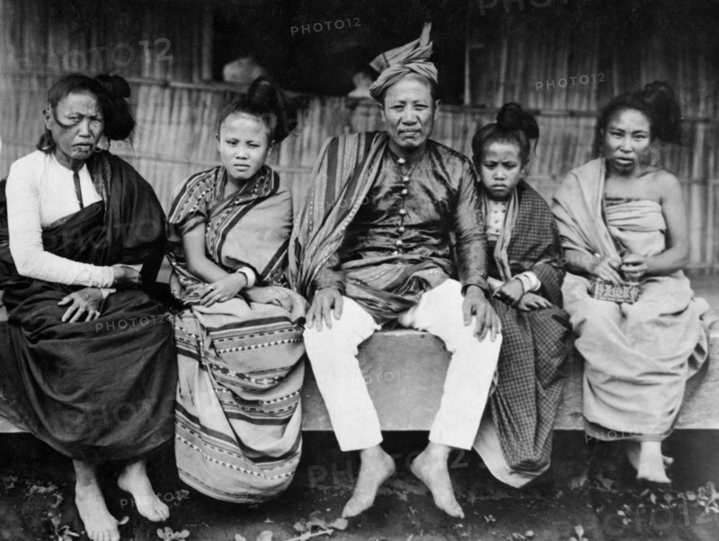 asie, philippines, portrait de famille, 1920 1930