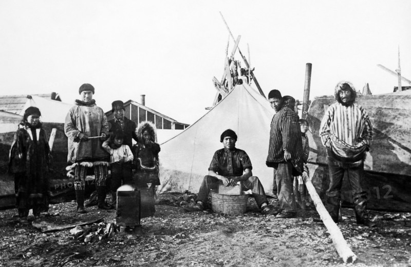 amérique, alaska, un camp d'été, 1910 1920