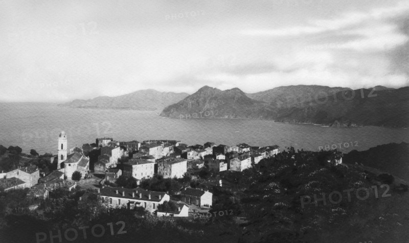 europe, france, corse, plaine, vue de la ville, 1910 1920