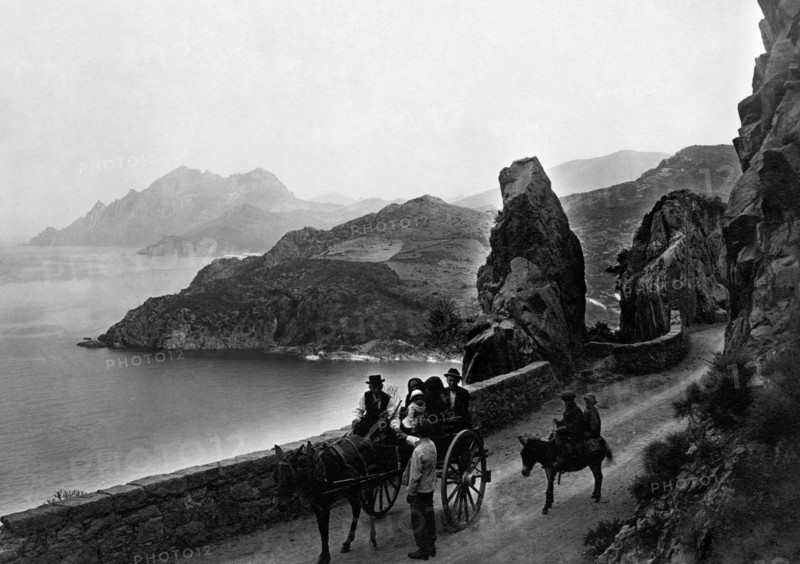 europe, france, corse, col de bavella, panorama, 1910 1920