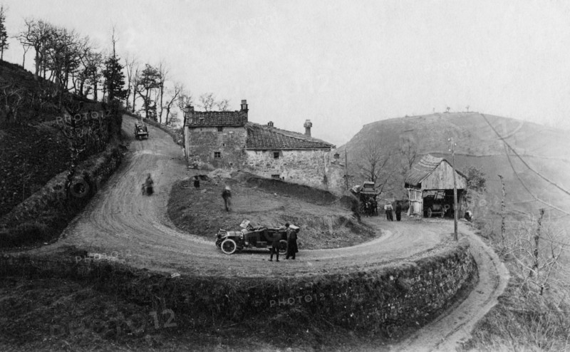 italie, toscane, le col du futa, 1910 1920