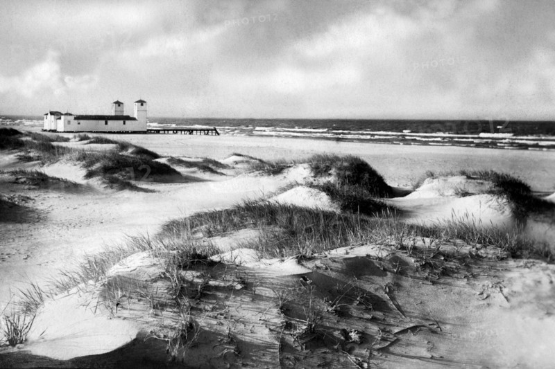 lituanie, palanga, littoral de la mer baltique, 1936