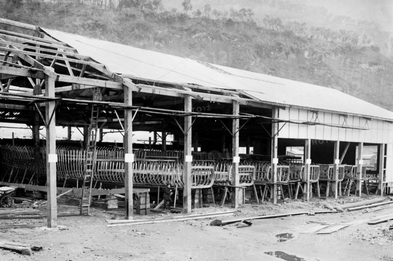 campanie, castellamare di stabia, chantier naval de bateaux à moteur, 1917
