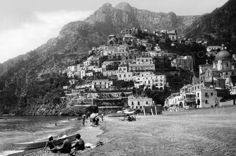 italie, campanie, positano, 1930-1940