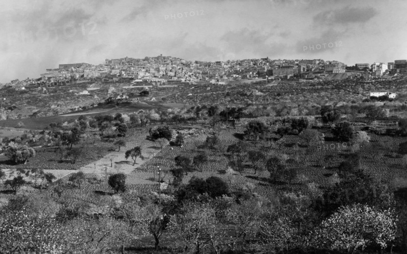 europe, italie, sicile, agrigento, vue, 1934