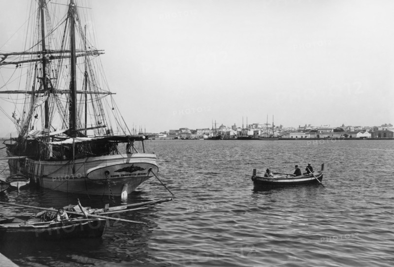 port, marsala, sicile, italie 1910