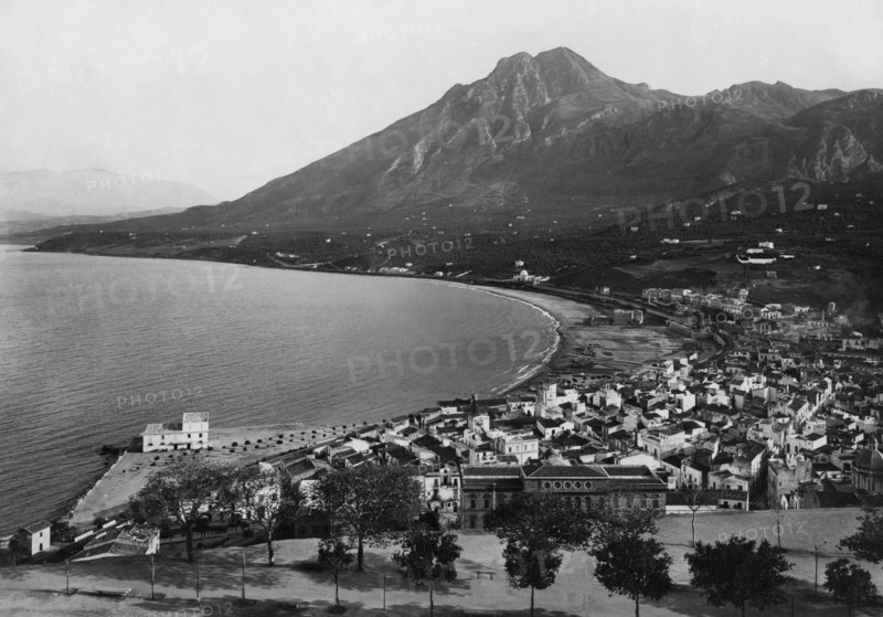 italie, sicile, termini imerese, panorama, 1900 1910