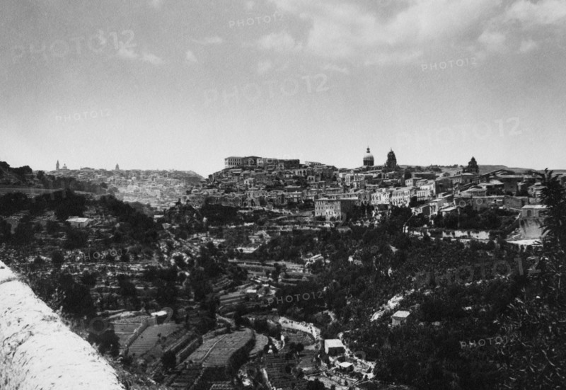 italie, sicile, ragusa, panorama, années 1920