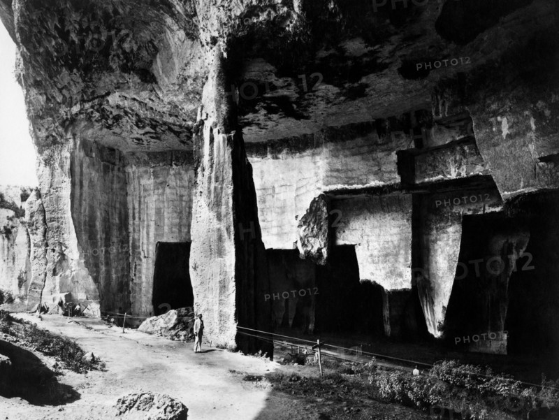 italie, sicile, syracuse, latomia du paradis ou du cordari, 1910 1920