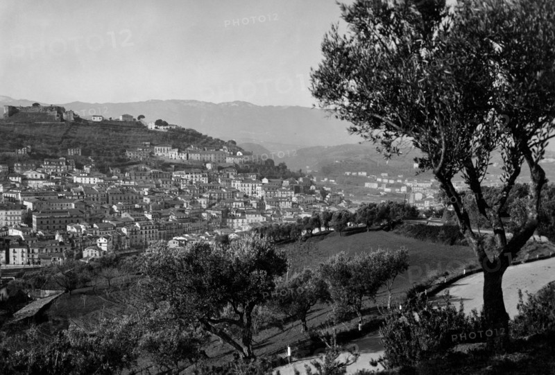 europe, italie, calabre, cosenza, panorama, 1920 1930