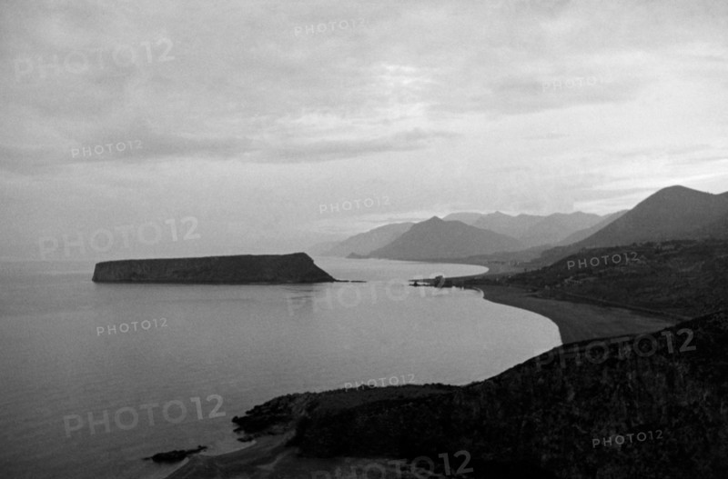 europa, italie, calabre, praia a mare, vue de la côte, 1920 1930