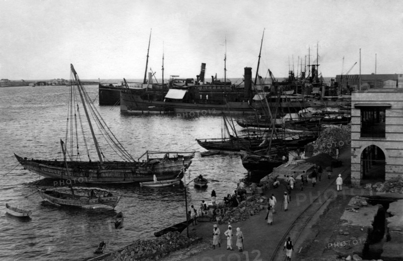 afrique, eritrea, massaua, le port, 1920