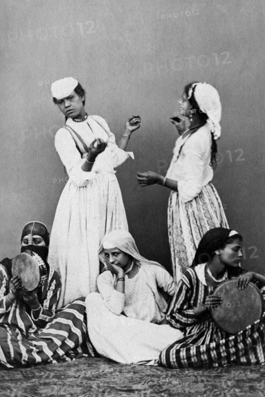 afrique, égypte, le caire, jeunes danseurs arabes, 1878