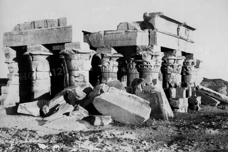 afrique, egypte, luxor, le temple kom ombos, 1920 1930