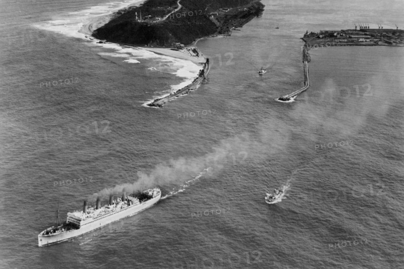 afrique, afrique du sud, durban, le port, 1920 1930
