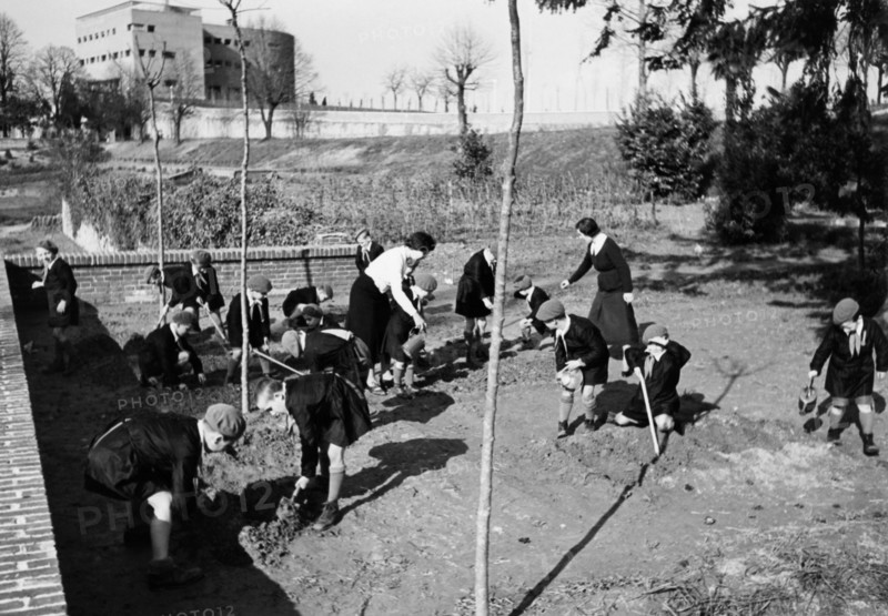 europa, italie, turin, colonie permanente 3 janvier, travail agricole, 1930