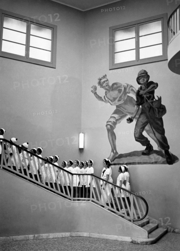 europe, italie, turin, colonie permanente 3 janvier, retour en classe, 1930