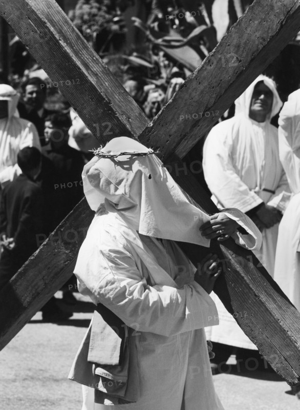samedi saint, stilo, calabre, italie, 1967