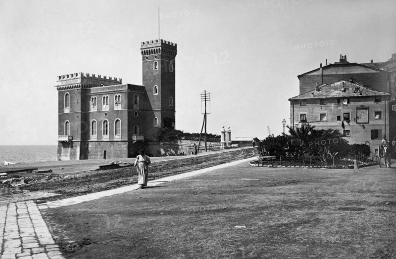 europe, italie, ligurie, pegli, vue, 1900 1910