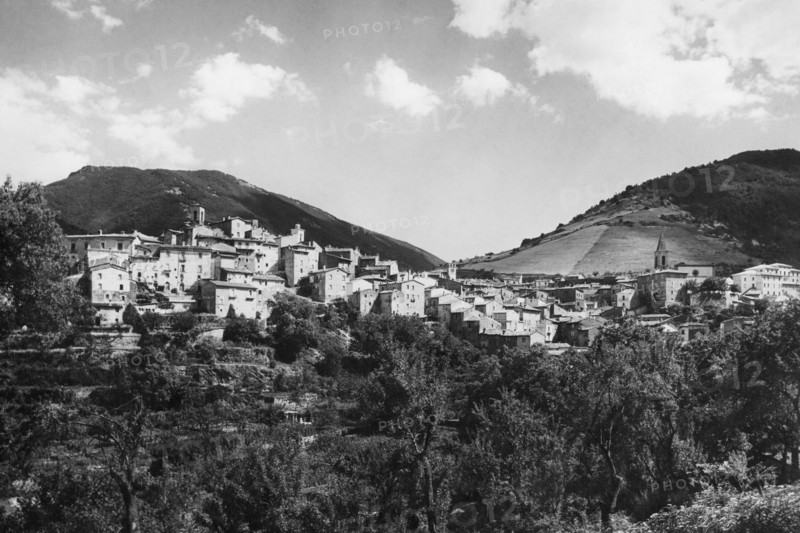 europe, italie, abruzzes, scanno, panorama, 1920 1930