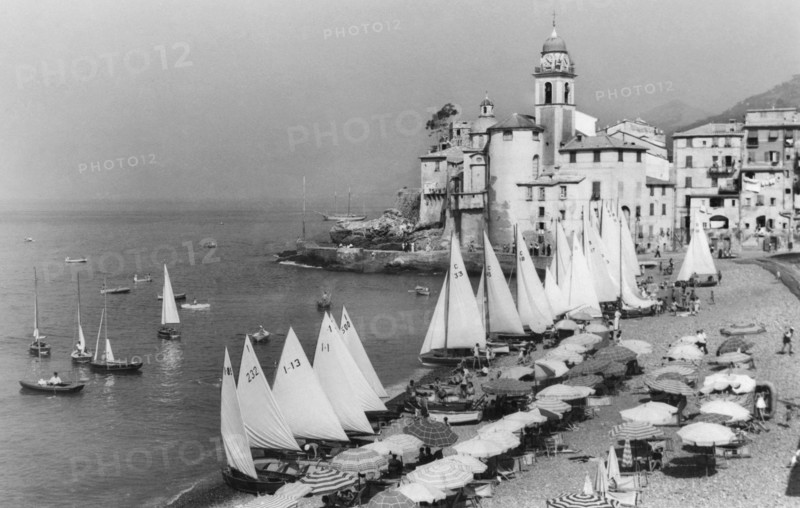 camogli, punta chiappa, ligurie, italie 1920 1930