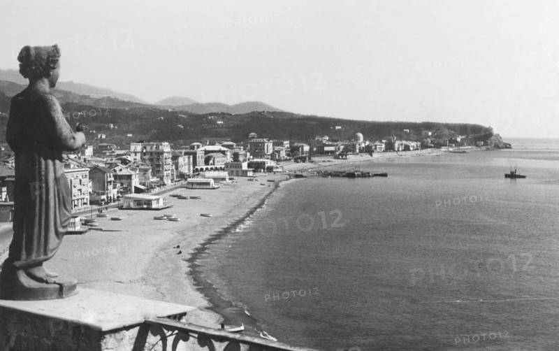 panorama marina albisola, ligurie, italie 1920 1930