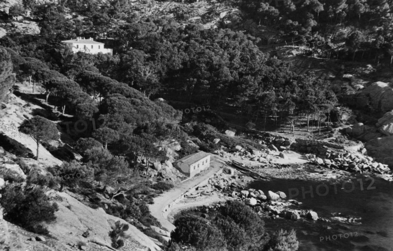 cala maestra, île d'elba, portoferraio, toscane, italie 1947