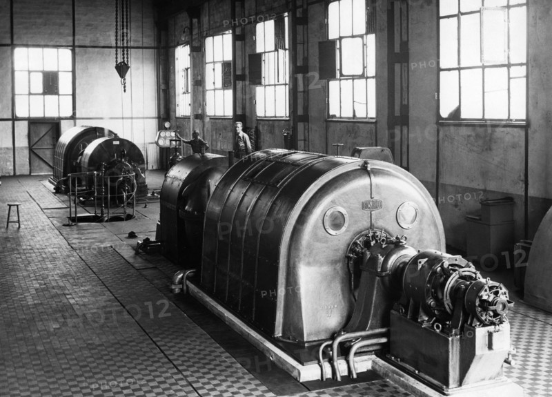 centrale thermique de sasso, pomarance, toscane, italie 1949