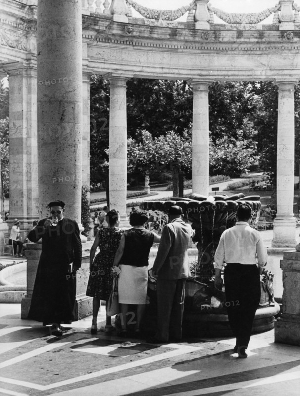 spa tettuccio, montecatini terme, toscane, italie 1970